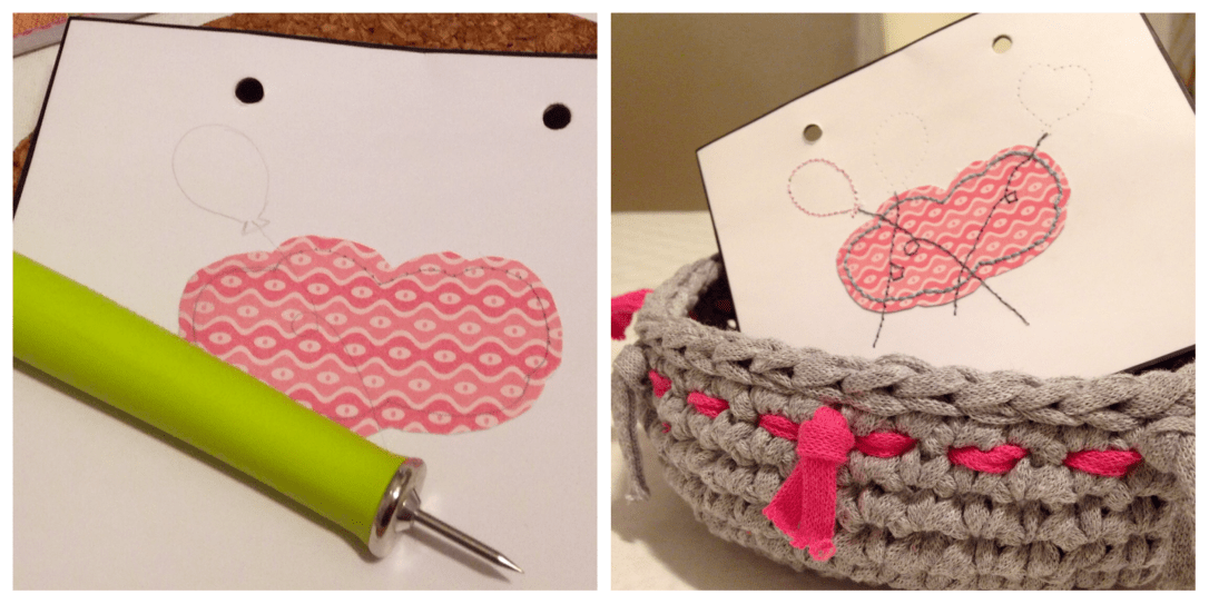 babero punto de cruz