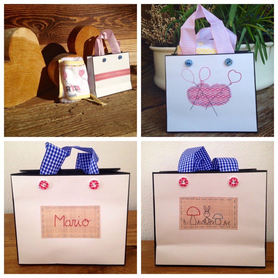 babero punto de cruz 