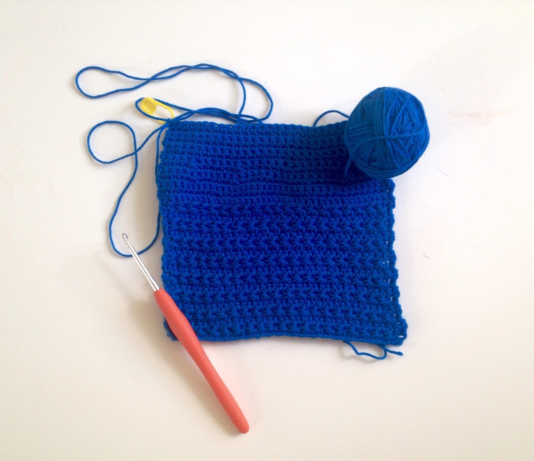 Neceser de ganchillo de punto estrella