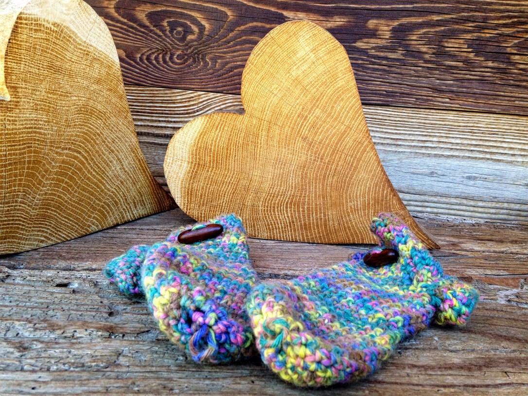 Mitones de ganchillo