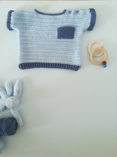 jersey para bebe de 6 a 9 meses a ganchillo